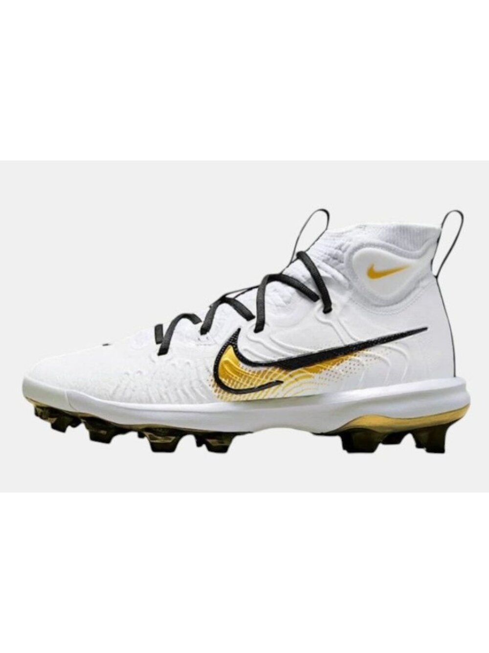 Nike Alpha Huarache NXT‎ TPU White Black Baseball Cleats FZ8650-119 Men's 10 NEW